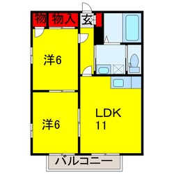 八幡宿駅 徒歩33分 2階の物件間取画像